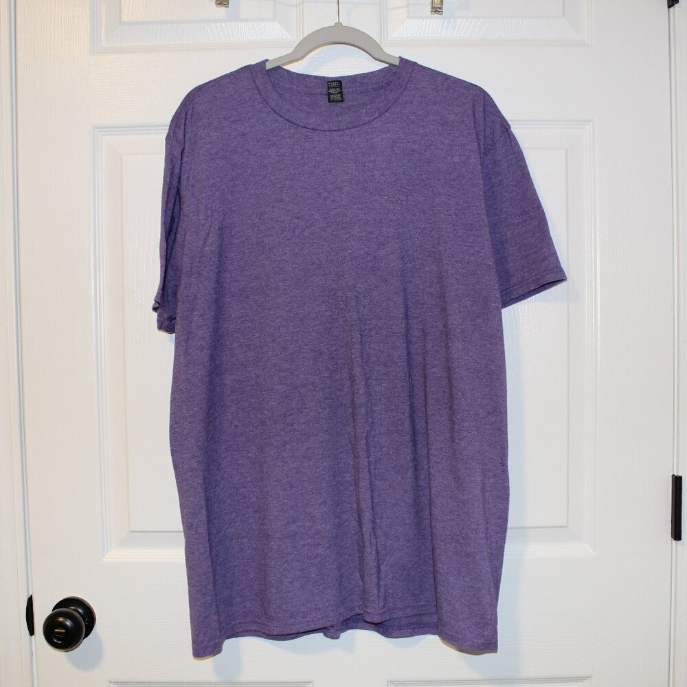 Anvil Lightweight purple‎ short sleeve plain t-shirt XL